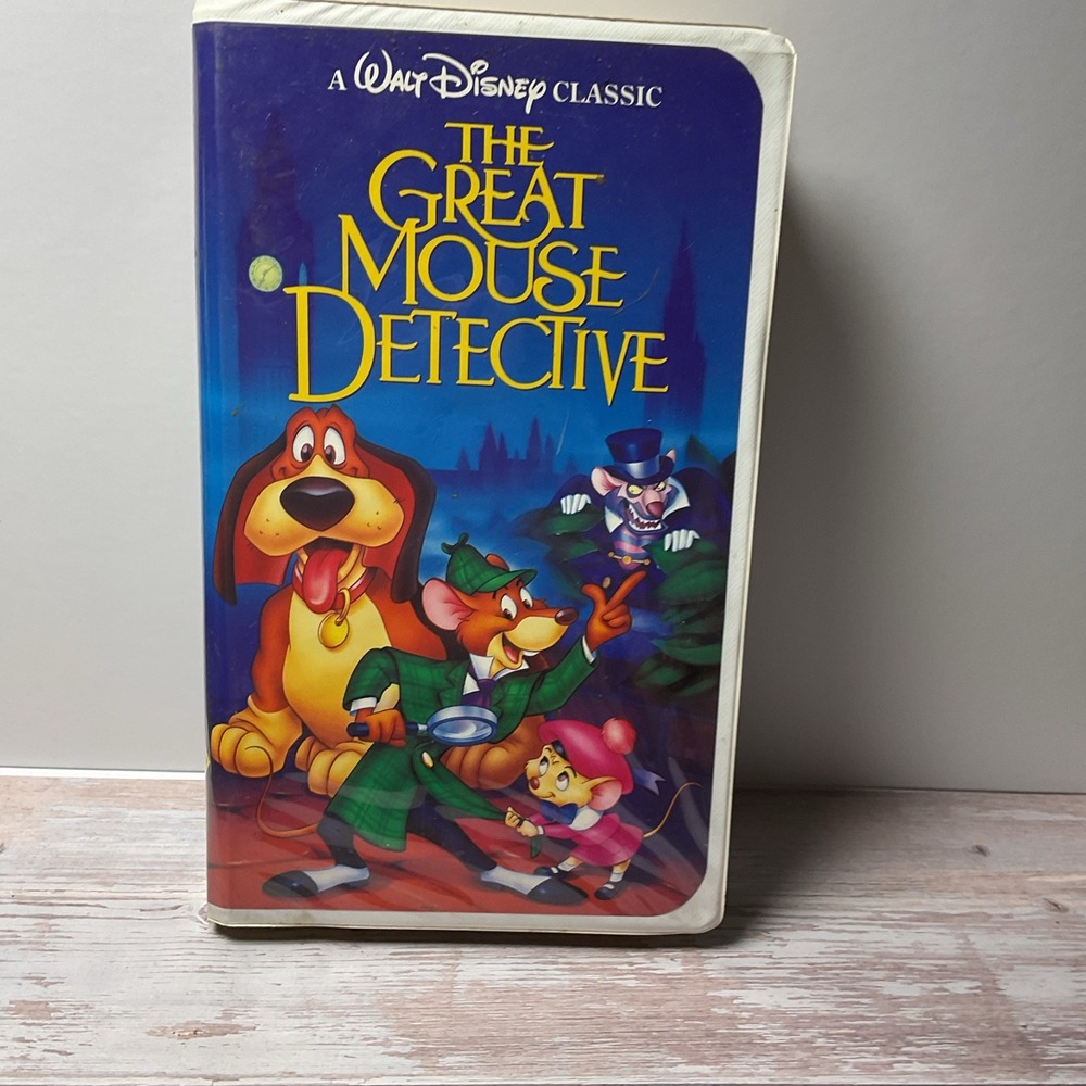 Disney The Great Mouse Detective (VHS, NTSC, Full Screen, 1986) G Vincent Price